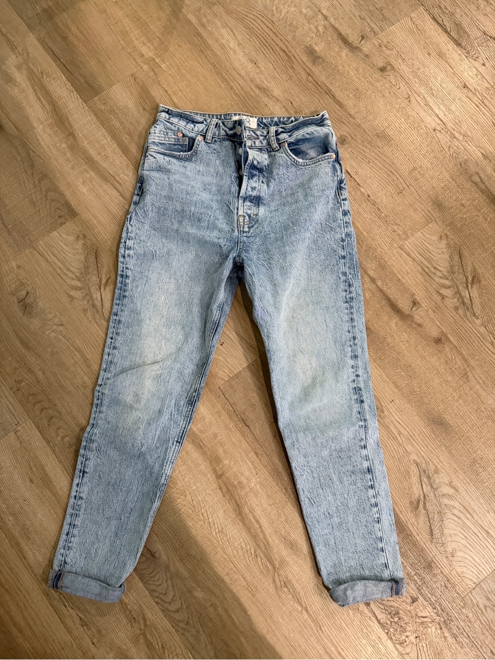 Free People Light Blue Washed high waist skinny Jeans